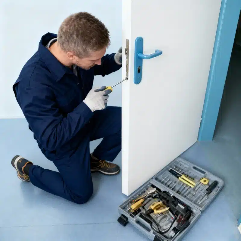 installation de serrure de porte