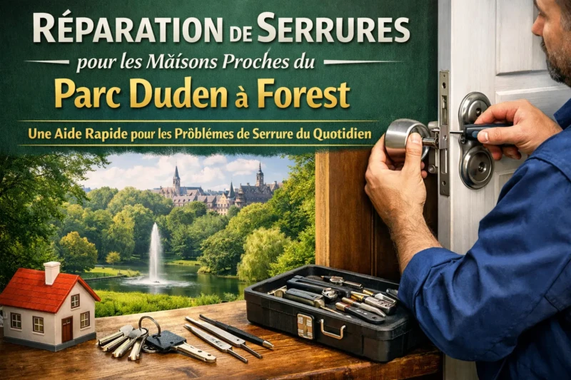 réparations de serrures pour les maisonsproches du Parc Duden à Forest