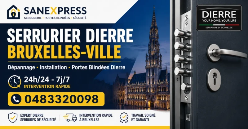 serrurier Dierre Bruxelles-Ville
