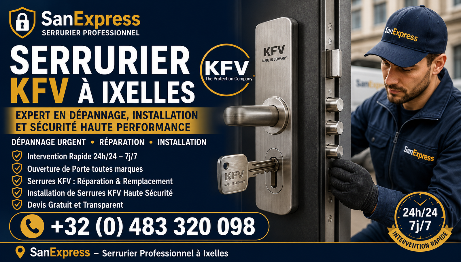 Serrurier KFV Ixelles