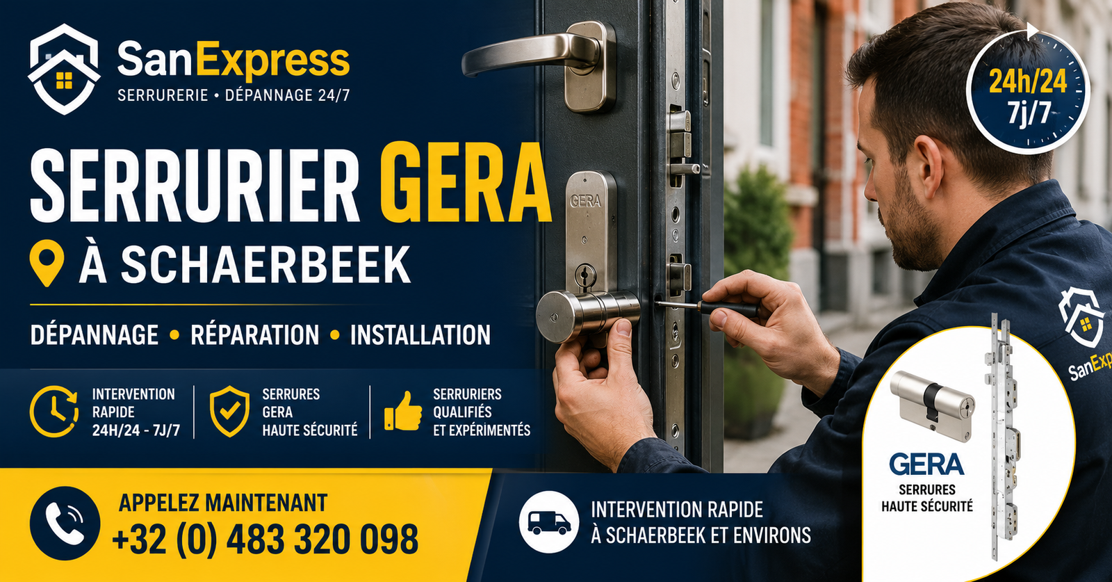 Serrurier Gera Schaerbeek