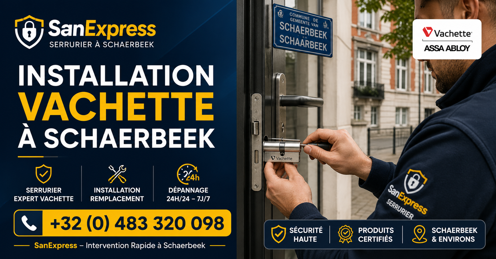 installation Vachette Schaerbeek