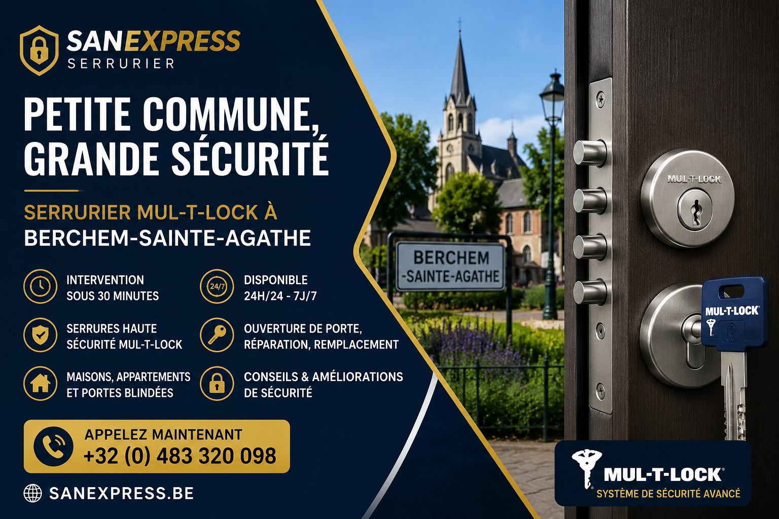 serrurier à Berchem-Sainte-Agathe