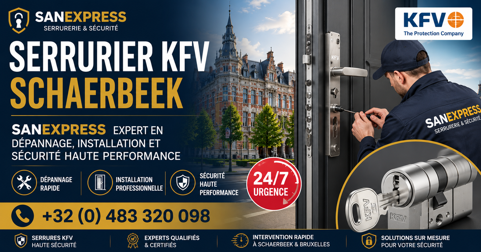 Serrurier KFV Schaerbeek