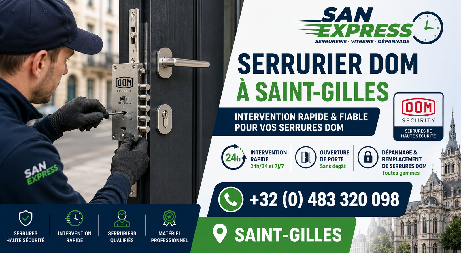Serrurier DOM Saint-Gilles