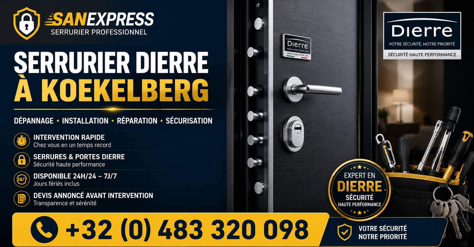 serrurier Dierre Koekelberg