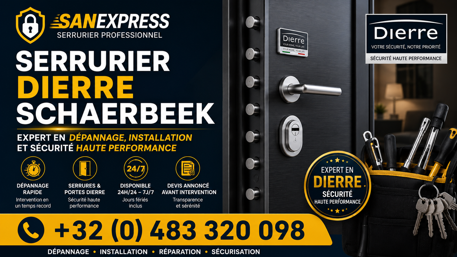 serrurier Dierre Schaerbeek