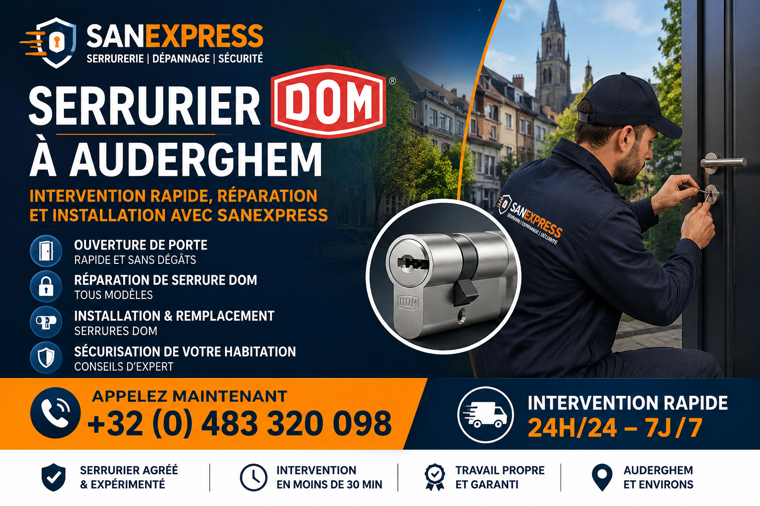 serrurier DOM Auderghem