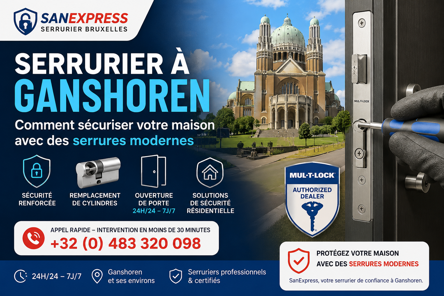 Serrurier à Ganshoren